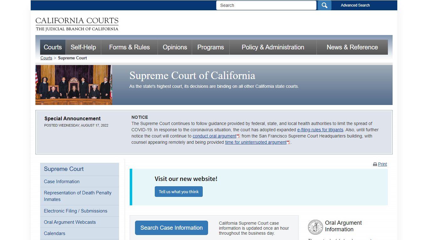 Supreme Court - supreme_court - Supreme Court of California